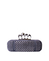 Studded Knuckle Clutch, back view